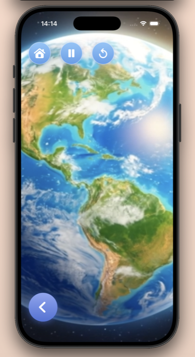 An Earth science scene inside Science with Mirus